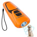 Dog Bark Deterrent Devices, Rechargeable Ultrasonic Anti Barking Device for Dogs, Dog Bark Control Devices 50FT Range Safe for Dogs & Human Portable Indoor Outdoor (Carrot, 12 * 5 * 2cm)