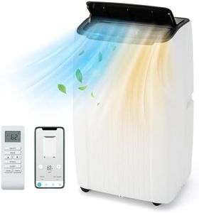 SIMOE 12,000 BTU Portable Air Conditioners for Room Up to 450 Sq.Ft, 5-in-1 Portable Unit with Heating and Cooling Function, WiFi Enabled, 24H Timer, Auto Swing