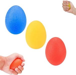 KLHCDUO 3Pcs Anti-Stress Relief Balls, Physical Therapy Hand Exercise Ball Kit, Finger Wrist Muscle Arthritis Hand Grip Training, Hand Grip Strengthening Training Balls