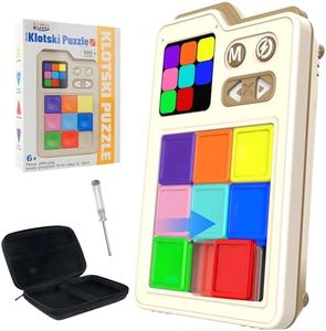 SMILESSKIDDO Super Slide Puzzle Games, Original 1000+ Challenges & 3 Modes, Brain Teaser Puzzle, Super Electronic Sliding Puzzles Toy Gifts for Kids & Adults, Fun Unblocking Logic Game