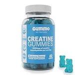 Creatine Monohydrate Gummies 4000mg for Men & Women - 60 Chewable Creatine Gummies (1 Months Supply) - Natural Blueberry Flavoured Creatine, Pre Workout Gym Supplement, Suitable for Vegans