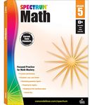 Spectrum 5th Grade Math Workbooks, Ages 10 to 11, Math Workbooks Grade 5 Covering Fractions, Decimals, Algebra Prep, Geometry, and More, Math Book for 5th Graders (Volume 6)