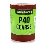 Sandpaper Roll - Coarse P40-11.5cm x 5m Sandpaper For Wood and Walls - Coarse Sandpaper 40 grit