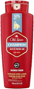 Old Spice Body Wash for Men, Champion Scent Of Fresh Air, Long Lasting Lather, 24/7 Shower Fresh with Lasting Scent, Red Collection, 709ml