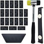 Laminate Wood Flooring Installation Kit Laminate Flooring Tools with Tapping Block, Pull Bar, Mallet and 20 Spacers (A)