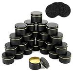 Quikobo Candle Tin 24 Piece, 4.5oz, Candle Containers, Candle Jars for Candle Making or Candle DIY