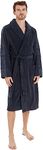 Calvin Klein Men's Robe 000EM1159E Bathrobes, Blue (Blue Shadow), S-M