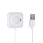 kwmobile USB Cable Charger Compatible with Oppo Watch 1 (41mm) Cable - Charging Cord for Smart Watch - White