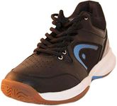 HEAD Men's Sonic 2000 MID Racquetball/Squash Indoor Court Shoes (Non-Marking) (Black/Blue) 10.5 (D) US