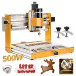 3018 Pro Ultra CNC Machine 500W All-Metal CNC Router Machine, Upgraded 3 Axis Engraver Machine Limit Switches & Emergency-Stop with GRBL Offline Control for Metal, Wood, Acrylic, PCB MDF