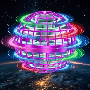 Flying Orb Ball Toys Cosmic Globe Soaring Magic Hover Hand Controlled Boomerang Spinner Mini Orbit Drone Kids Adults Outdoor Cool Stuff Toys Gift for 6 7 8 9 10+ Year Old Boys Girls Teens