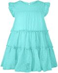 AGQT Toddler Girls Ruffle Dress Loo
