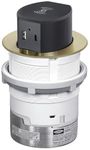 Bryant Electric RCT600BR 15A 125V Tamper Resistant Tri Power Pop-Up Countertop Receptacle, Brown, Surface Mount