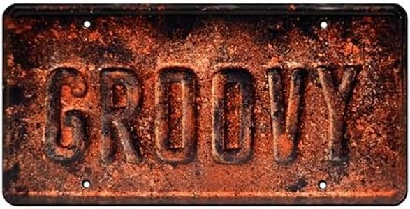 Celebrity Machines Ash vs Evil Dead | Ash William's Oldsmobile | Groovy | Metal Stamped Vanity Prop License Plate