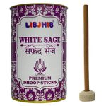 LIBJHIB® White Sage Dhoop Sticks.(4inch Long, 200 Grams). No Bamboo | No Charcoal | Incense | Pooja | Meditation