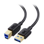 Cable Matters Long USB 3.0 Cable (USB 3 Cable, USB 3.0 A to B Cable) in Black 15 ft