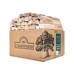 NEW ENGLAND COOKWOOD Savory Blend 5 Inch Universal Cooking Firewood - 14lbs. ~1000cuin Premium Kiln Dried Cooking Wood for Grills, Smokers and Ooni, Solo, Bertello Pizza Ovens (Savory Hardwood Blend)