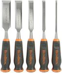 Buck Knives 1/4, 1/2, 3/4, 1, 1-1/4 COMFORT GRIP CHISEL SET