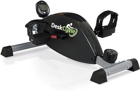 DeskCycle 2 Under Desk Bike Pedal Exerciser with Adjustable Height - Stationary Bikes for Home & Office (Black)