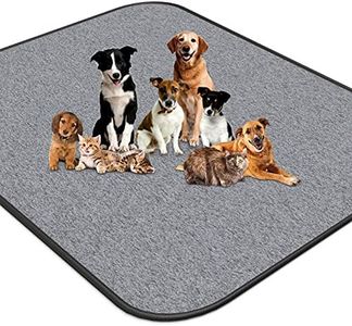 CORNMI Washable Pee Pads for Dogs Extra Large 72"x72" Reusable Pet Training Pads Absorbency Puppy Pad for Playpen, Whelping, Crate, Kennel - Grey