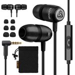 Ludos CLAMOR 2 Pro Wired Earbuds in-Ear Headphones, Earphones with Microphone, 5 Year Warranty, Noise Isolating, Magnetic Earbuds, Headsets for iPhone, iPad, Samsung, Computer, Laptop, PC, Office