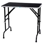 Master Equipment TP698 36 Adjustable Height Grooming Table, 36 by 24" , Chrome,Black