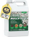 5L Strong Concentrate Mulch Glue, Gravel Binder Mulch Glue, Non-Toxic Mulch Glue, Mulch Landscape Lock Adhesive Pea Gravel Stabilizer, Mulch Rock Glue for Landscaping Pea Gravel & Bark