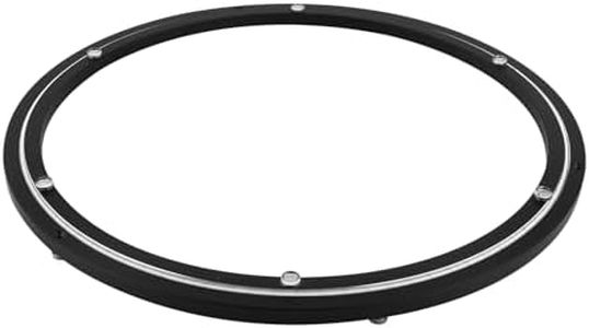 TamBee 20 Inch Lazy Susan Bearing Base, 450 lbs Load Capacity Heavy-Duty Mute Turntable Ring Lazy Susan Hardware for Dining Table, DIY (Black)