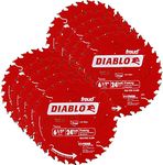 10-Pack Freud D0624A Diablo 6-1/2-Inch x 24-Tooth Circular Saw Blades with 5/8-Inch Arbor (Bulk Single Blade)