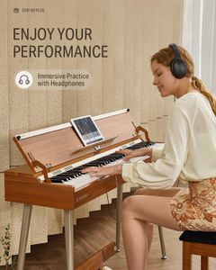 Donner DDP-80 PLUS Digital Piano – 88-Key Weighted Keyboard