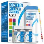 Complete Water Testing Kits for Drinking Water 100 Strips + 2 Bacteria Tester Kits 17 in 1 Well, Tap, Drinking Water, City Water Testing Strips (100)