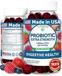 Lunakai USA Made Probiotic Gummies - 5 Billion CFUs, Vegan, Non-GMO, Gluten-Free - Digestive & Immune Support for Women & Men - 60 Chewable Gummies