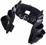 Professional Tool Belt with Suspenders, Heavy Duty Construction Tool Pouch, Carpenter Tool Rig with 39 Pockets, Adjustab