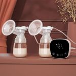 Wearable Electric Breast Pump For Feeding Mothers, Automatic Electrical Milk Feeding Pumping Machine with 3 Modes & 9 levels, Portable & Compact, Rechargeable with large 1400 mah battery