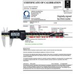 UKAS Mitutoyo 500-196-30 150mm 6 Inch Digital Vernier Caliper + UKAS Calibration Certificate