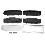 UTV Windshield Vent Kit Sealing Wind Shield with Defogging Vents for Hard Coated Polycarbonate Glass