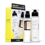 COSRX Snail Mucin 96 Peptide Booster Skincare Set, Korean Skincare Gift Set for Glowing Skin, Christmas Gifts & Stocking Stuffers for Women and Teen Girls, Snail Mucin & Peptide Face Serums
