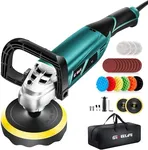 Geveelife Buffer Polisher, 7 Variable Speed 1600W Rotary Car Buffer Polisher Waxer, 1000-3500 RPM, Detachable Handle for Car, Boat Sanding, Polishing, Waxing