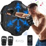 Boxing Training Machine, Smart Music Wall Mounted Punching Sports Equipment Rechargeable LED Light, Hand/Eye/Speed Reaction for Kids/Adults/Home Workout/Stress Relief