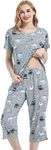 CHUNG Women Cotton Pajamas Set Shor