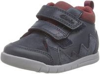 Clarks Rex Park T Sneaker, Navy Leather, 7 UK Child