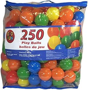 OsoFun 250Pcs Multicolor Soft Plastic Play Balls Random Color