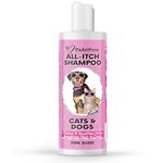 NutriPaw All-Itch Shampoo for Dogs & Cats - Ideal for Sensitive, Itchy Pets - Soothes Dry Skin - Nourishes Skin & Coat - Oat Milk, Aloe Vera, Peppermint - Suitable for All Ages, Sizes & Breeds