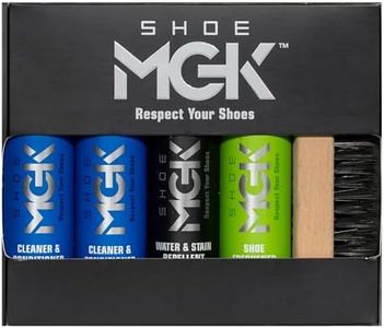 Shoe MGK Complete Kit: Shoe Cleaner, Shoe Care, Water & Stain Protection - Revitalize, Shield, and Freshen Sneakers, Leather, and Dress Shoes with Deodorizer