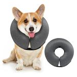 MIDOG Pet Inflatable Collar,Soft Protective Recovery Collar for Dogs and Cats to Prevent Pets from Touching Stitches, Wounds and Rashes, Does Not Block Vision E-Collar.