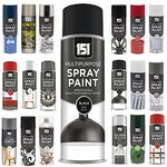 Multi-Purpose Black Satin Spray Paint 400ml, Professional Quality Aerosol cans spray for All-Purpose, Interior Exterior & Household for Metal, Wood, Ceramics, Plastic, Walls with Perfect Finish