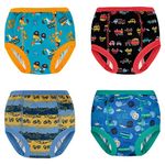 MooMoo Baby Training Pants 4 Pack Cotton Training Underwear for Toddler Boys and Girls 4T