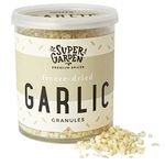 Super Garden Freeze Dried Garlic Granules | 100% Pure, Natural, No Additives | Nutritious and Flavourful Dried Herbs | Perfect for Cooking, Seasoning, and Marinades | Long-Lasting Freshness | 60g