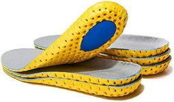 3 Pairs Elastic Shock Absorbing Shoe Insoles Breathable Honeycomb Sneaker Inserts Sports Shoe Insole Replacement Insoles for Men and Women (Men US 8-12)