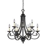 Designers Fountain 9039-NI Barcelona 9-Light Chandelier, Natural Iron